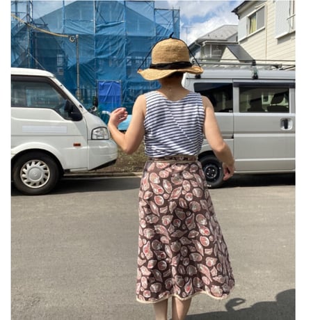 [USED] シェル柄巻きスカート🐚