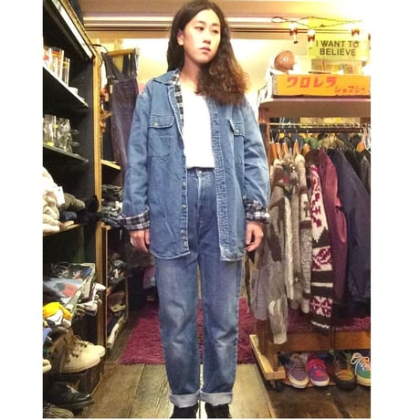 [USED] Eddie Bauer裏ネル  デニムシャツ