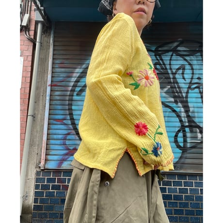 [USED]花柄刺繍TOPS