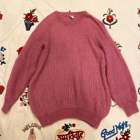 [USED] モコモコPINK モヘアニット