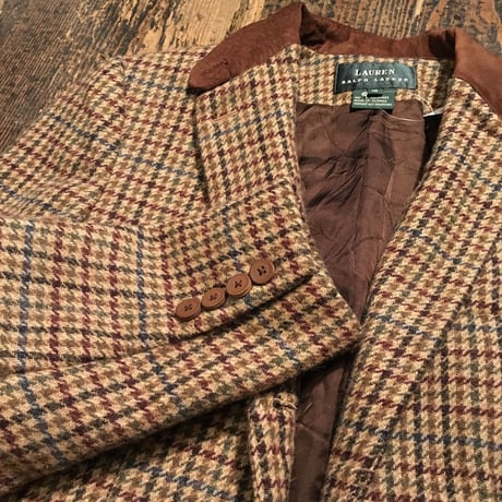 [USED]  Ralph Lauren チドリ柄  LONGシルエット JKT