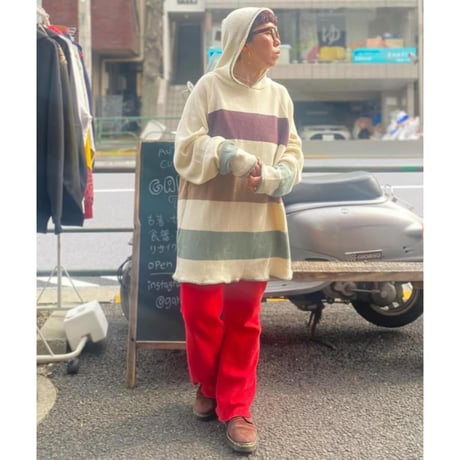 [USED] COTTON ニット フーディ