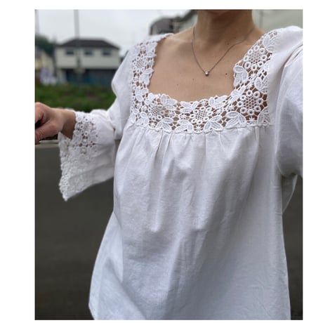 [USED] WHITE cottonチュニック