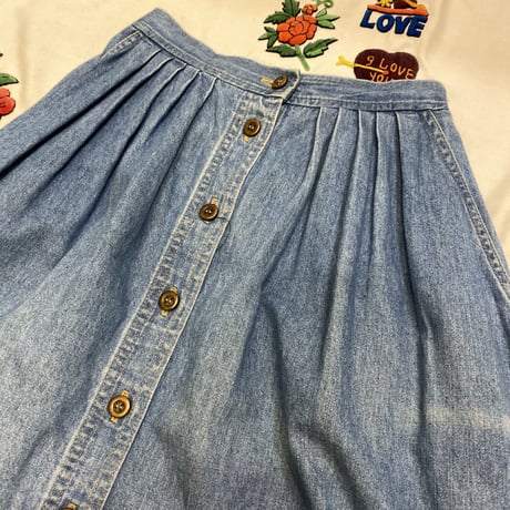 [USED] フロントボタンデニムSKIRT♡