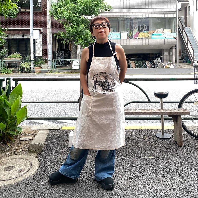 USED] 90's プリントエプロン | garden730