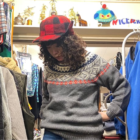 [USED] WOOL 耳あて付き CAP