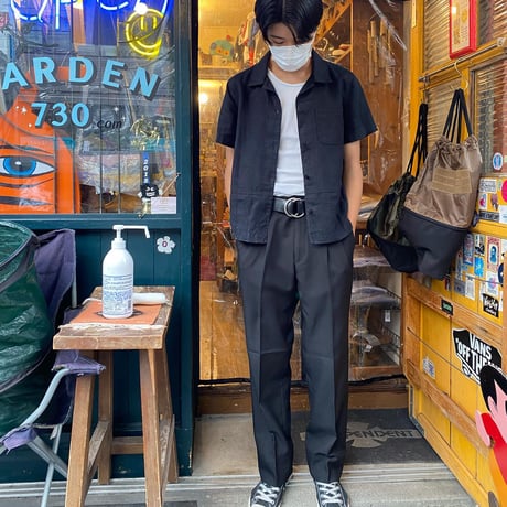 [USED]  BLACK レザー リングベルト