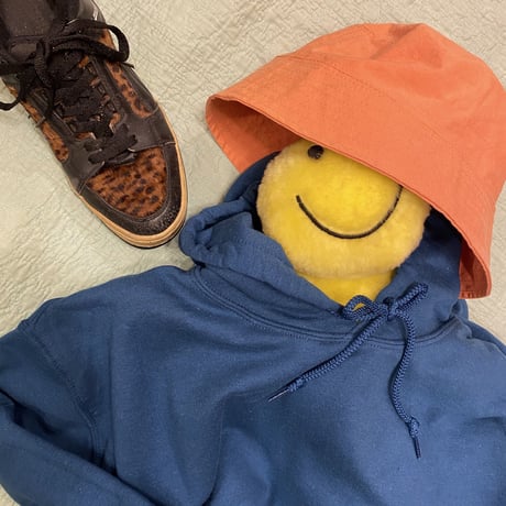 [USED] ORANGE COTTON BUCKET HAT🧡