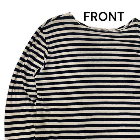 [USED] Midnight NAVY♡ボートネックTOPS