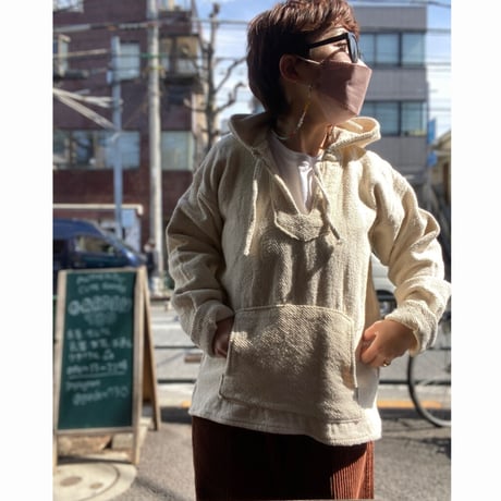 [USED] 無地 MEXICAN PARKA  -WHITE-
