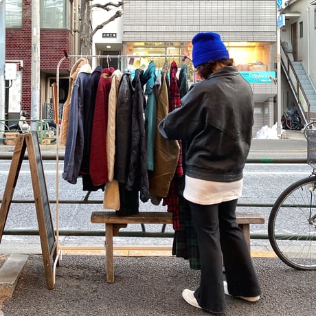 [USED] ブラックレザーデザインJKT