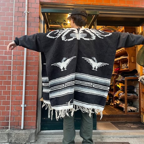 [USED] メキシカンラグ ポンチョ