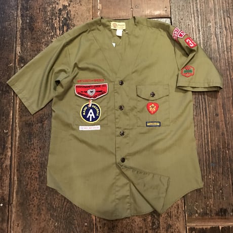 [USED] vintage ノーカラー  BOY SCOUTS シャツ