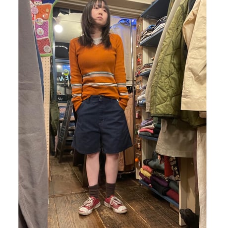 [USED] ”©︎arhartt" ネイビー ダック地Shorts
