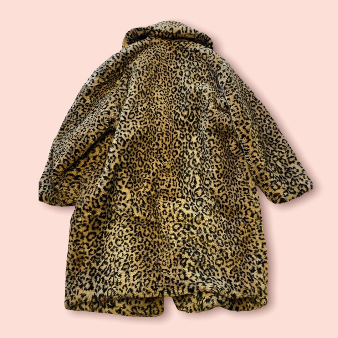 【美品】GDC レオパード柄コート　ライナー&ファーフード付　取り外し可能 美品】GDC レオパード柄コート ライナー&ファーフード付 取り外し可能