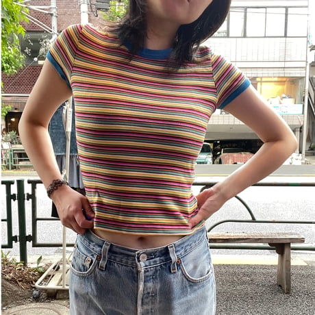 [USED]lady's mini tee ハデハデシリーズ🍊