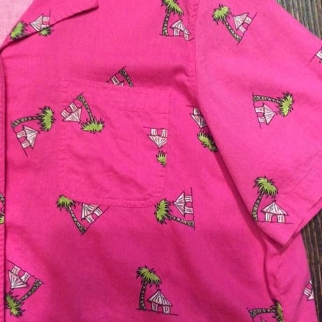 [USED] COTTON&RAYON ピンクシャツ