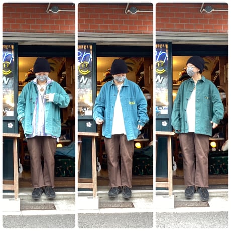 [USED] Euro VINTAGE work JKT GREEN  "C.K.K"