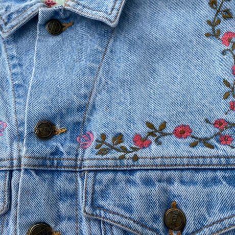 [USED] お花刺繍のGジャン