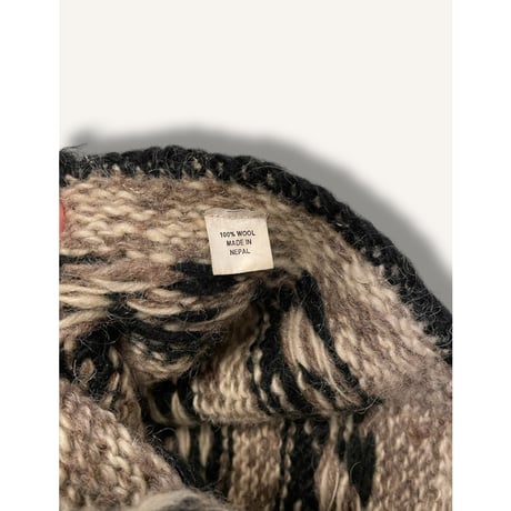 [USED] WOOL🐑耳あてニット帽
