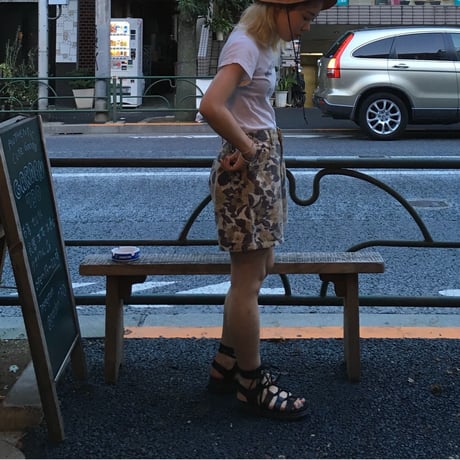 [USED] しぶい花柄 DENIM Shorts
