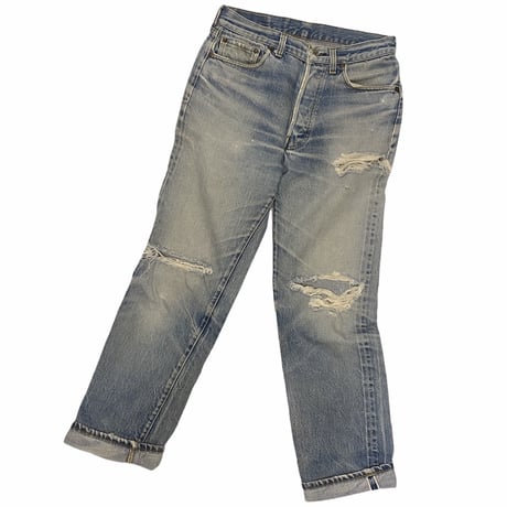 [USED] Levi's 501 赤耳ダメージDENIM