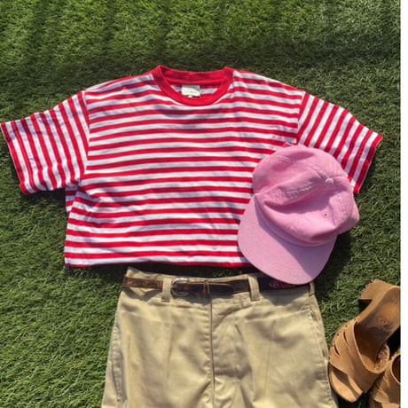 [USED] L.L.Bean ボーダーTee❤️Made in U.S.A