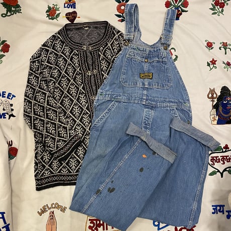 [USED]  60's "WASHINGTON DEE-CEE" DENIM OVER ALL