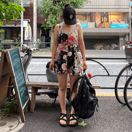 [USED] BLK レーヨン サロペット