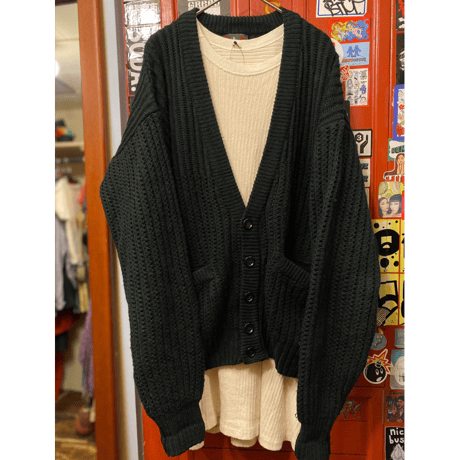 [USED] ゆるっとブラックカーディガン