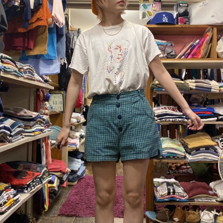[USED] GREEN CHECK SHORTS🩲