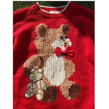 [USED] くまニット🧸  ❤️💙