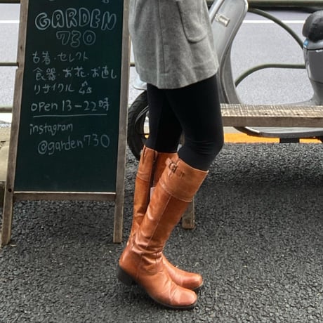 [USED] brown long boots♡