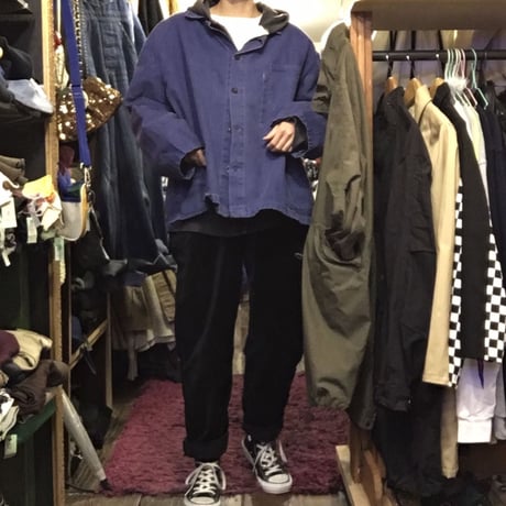 [USED] ベロア PANTS  BLACK