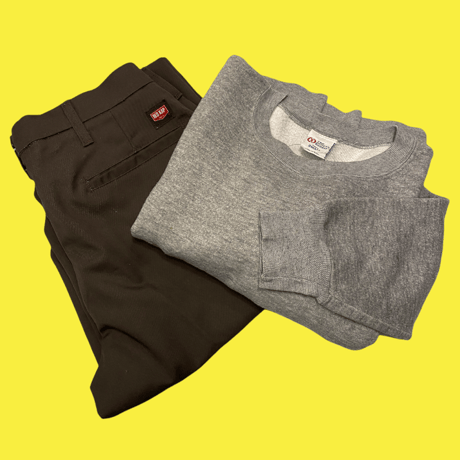 [USED] 80's gray sweatshirt 50/50
