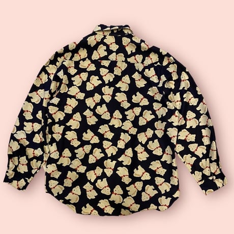 [USED] ファンシー犬柄 SHIRTS  🐶
