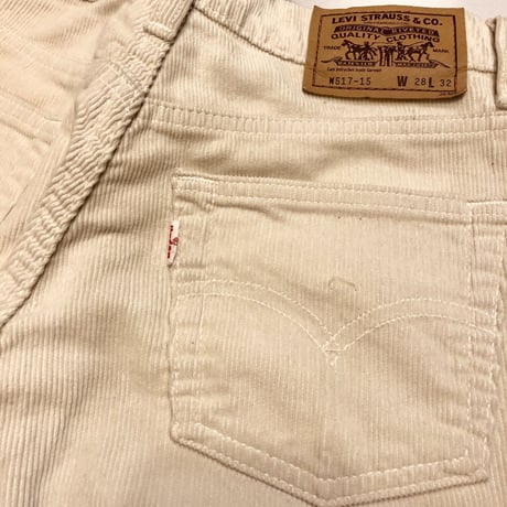 [USED] Levi's 517 オフホワイトコーデュロイPANTS