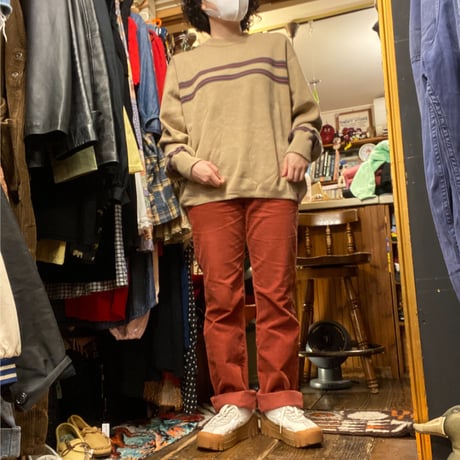 [USED] Levi's ベージュ リブニット