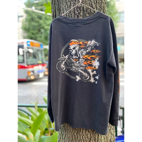 [USED] NO FEAR 両袖プリントロン T