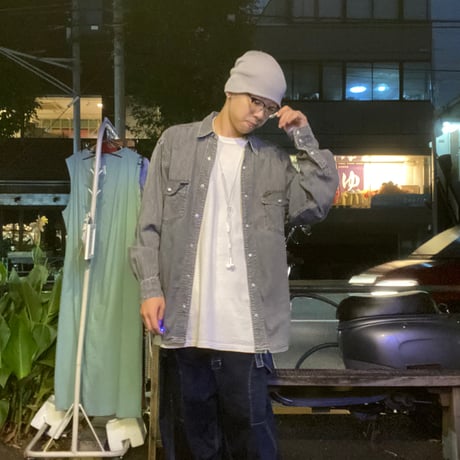 [USED］Wrangler BLACK DENIM シャツ