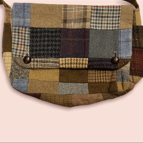 [USED] ツイードパッチワーク🪡ショルダーBAG
