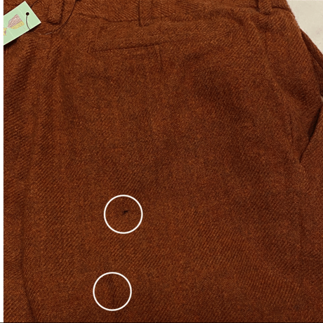 [USED] GOOD COLOR🥕ツイード フレアパンツ
