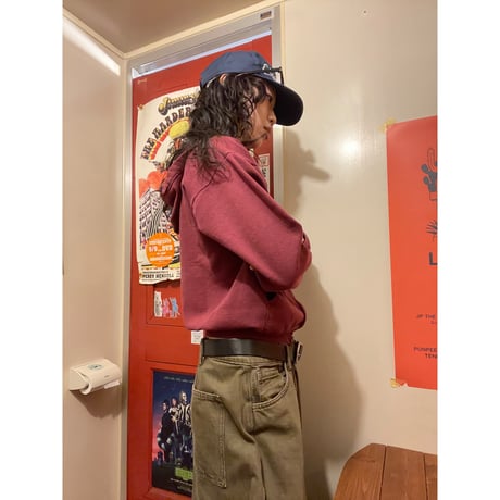 [USED]  90‘s〜00’s "Hanes" プリントZIP PARKA