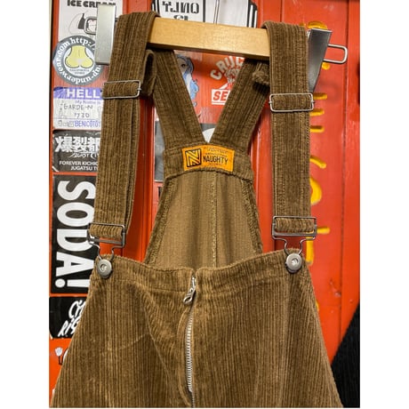 [NAUGHTY] STAGGERED CORD. ZIP OVERALL