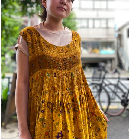 [USED] イエロー夏ワンピース