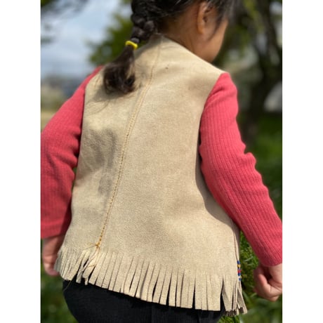[USED] KIDS♡ vintage SUEDE VEST