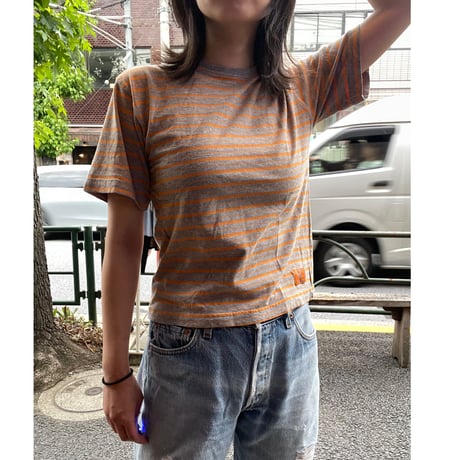 [USED]ボーダー チビtee