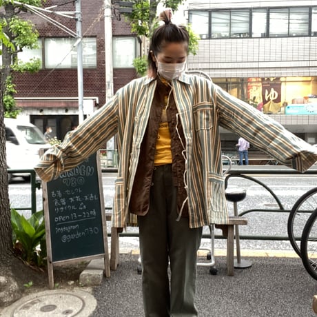 [DEADSTOCK]Stripe Sleeping SHIRTS