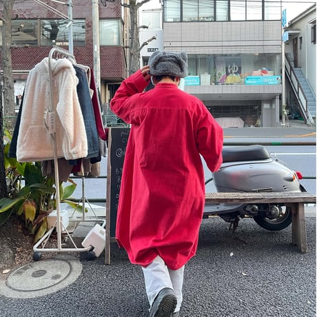 [USED] 無地ネルワンピース / シャモアクロス