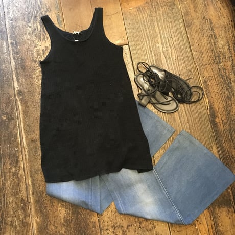 [USED] 裏地付き♡BLKメッシュタンク
